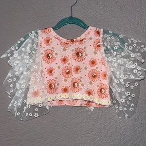 Toddler Flutter sleeve top 5t ❌SOLD❌